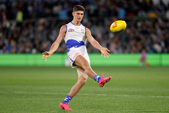 Harry Sheezel’s star showing wasn’t enough for the Kangaroos to get a win.