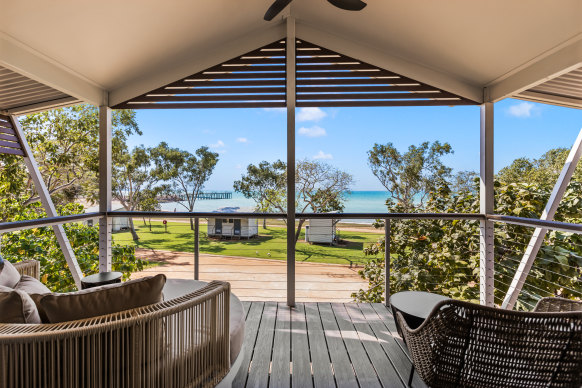 This is the only caravan park built right on the beach in Broome.