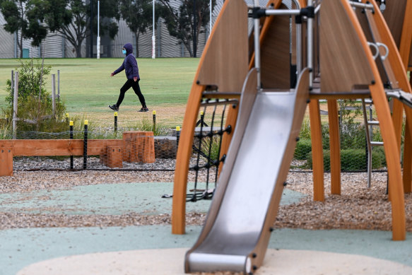 Asbestos material has been found at parks in Altona North.