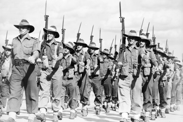 The 7th Division of the Australian Imperial Force, 1944.