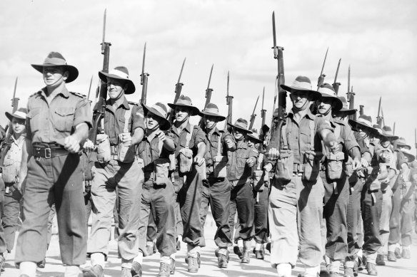 The 7th Division of the Australian Imperial Force, 1944.