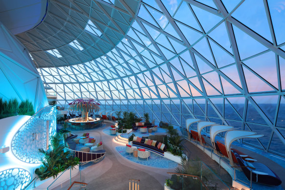 The Overlook in AquaDome offers wraparound ocean views.
