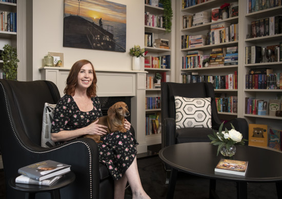 Lisa Fleetwood of Cranebrook is so passionate about books that she designed a custom library in her home.