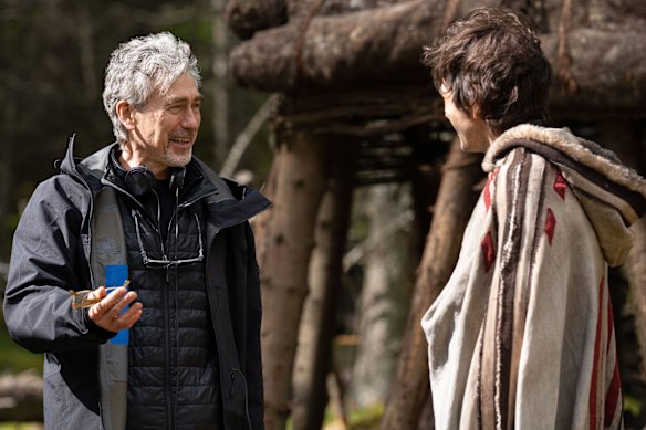 Tony Gilroy, who created Andor, on set with Diego Luna in season one.
