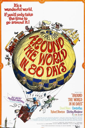 Poster for ‘Around the World in 80 Days’.