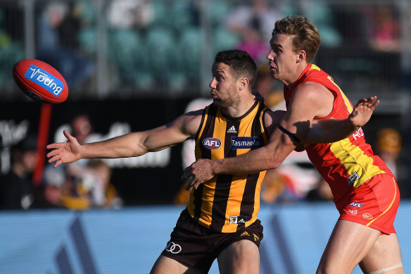 Frawley in action against  Gold Coast last month.