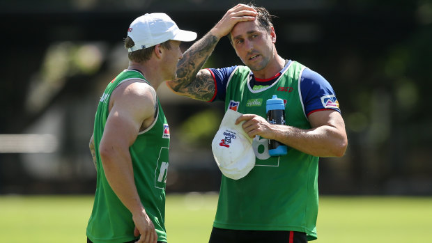 Strong: Cronk said he could learn from Mitchell Pearce, now at the Knights.