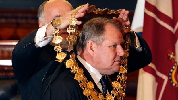 Robert Doyle was re-elected as lord mayor in 2012.