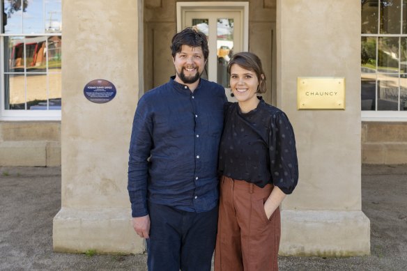 Louis Naepels and Tess Murray, owners of Chauncy in Heathcote.