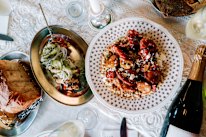 WAtoday Good Food review Testun. Foccaccia, grilled mortadella, braised lamb.