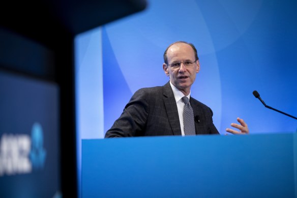Almost 40 per cent of ANZ’s workplace is ‘agile’, a work practice which ANZ chief executive Shayne Elliott promised would enable staff to go and solve problems quickly.