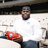 LA Rams offensive lineman Kevin Dotson.