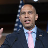 Targeted by an Israeli influence campaign: House Minority Leader Hakeem Jeffries.