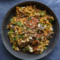 Amatriciana-ish cous cous salad.