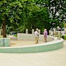 Turn right for beer: the Green Gold Fountain, Zalec.