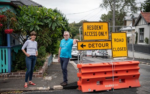 Rozelle residents Ros Dunlop and Mark Titmarsh.