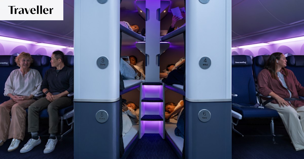 Air NZ reveals launch date, pricing for economy class bunk beds
