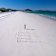 “Believe. Belong. Become. Brisbane 2032.” written in the sand in the Whitsundays.