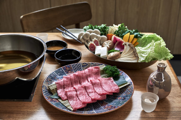 Makings of a sensational shabu shabu at Hanasuki.