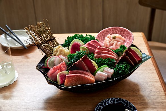 Hanasuki’s sashimi platter.