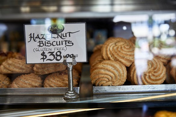 Hazelnut biscuits.