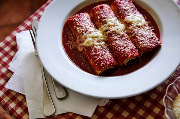 Canelone de porco e vaca.