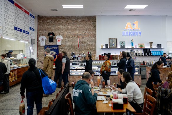 Inside Brunswick institution A1 Bakery.