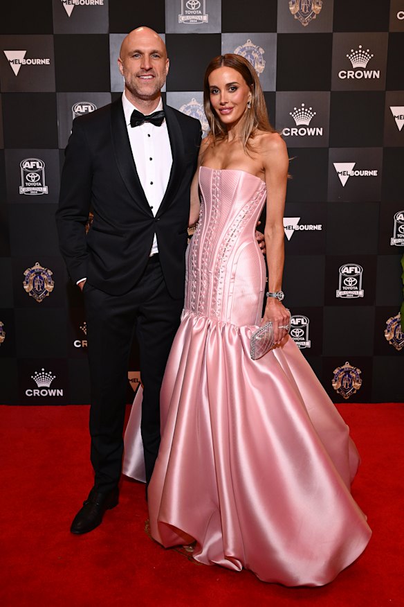 Chris Judd and wife Rebecca Judd.