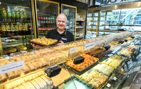 Bill Bitz, owner of International Cakes, says demand for coffee is booming in the evenings.