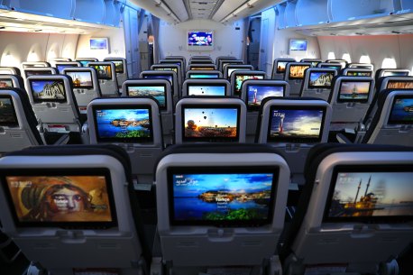 Inside the economy cabin - Turkish Airlines comes with a child-friendly entertainment lineup.