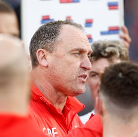 Swans coach and former North Melbourne premiership player, John Longmire.