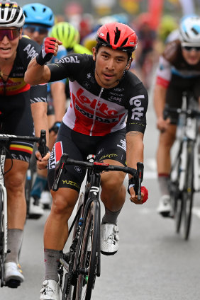 Caleb Ewan won three stages of the tour last year.