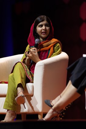 Malala Yousafzai on Monday night.