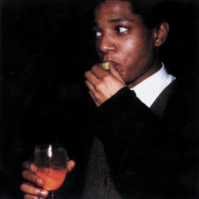 Jean-Michel Basquiat captured by Maripol on Polaroids.