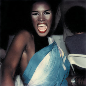 A Polaroid of Grace Jones from the early 1980s.