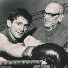 A young Famechon with trainer Charlie Burgess