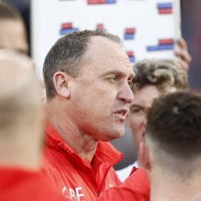 Swans coach and former North Melbourne premiership player, John Longmire.