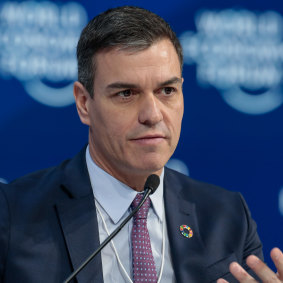 Tougher measures: Span's Prime Minister Pedro Sanchez.