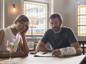 Rosamund Pike and Chris O'Dowd in State of the Union.