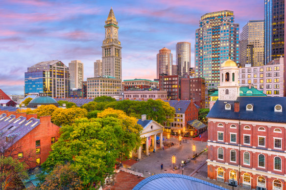 Downtown Boston feels like London. 