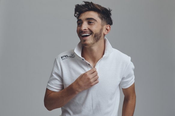 Gay soccer star Josh Cavallo has been selected by Ralph Lauren to launch their new RLX CLARUS® Polo Shirt.