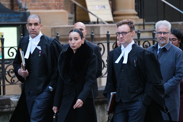 Antoinette Lattouf outside the Federal Court in Sydney last month.