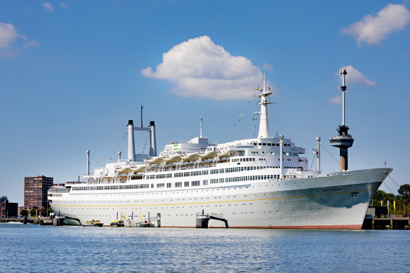 The SS Rotterdam is the former flagship of the Holland America Line. 