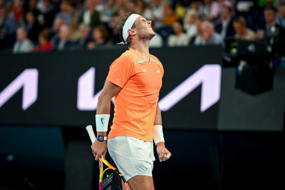 Rafael Nadal plays through the pain against Mackenzie McDonald.