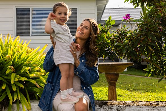 Dietician Michelle Theodosi, pictured with her daughter Mila, needed an iron infusion during her first pregnancy.
