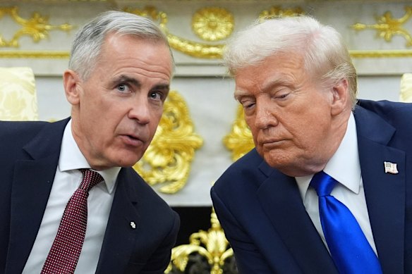 Canadian Prime Minister Mark Carney and President Donald Trump last met in the Oval Office in early October.