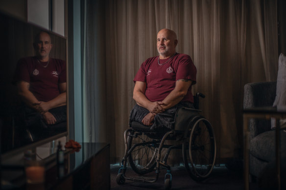 Former paratrooper Mark Urquhart was left in excruciating pain after an operation by Munjed Al Muderis.