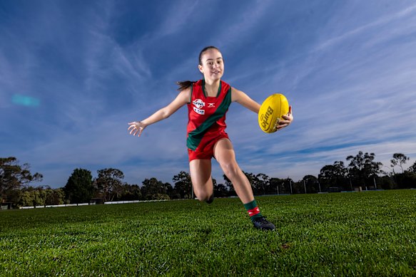 Steph Cassar, 12, is a keen athlete despite living with ulcerative colitis.