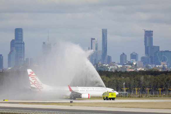 The opening of the new runway last year.