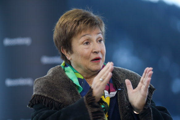 IMF managing director Kristalina Georgieva says the most significant threat to the world economy was greater inflation coming from higher commodity prices as countries shift consumption away from Russian oil and gas.